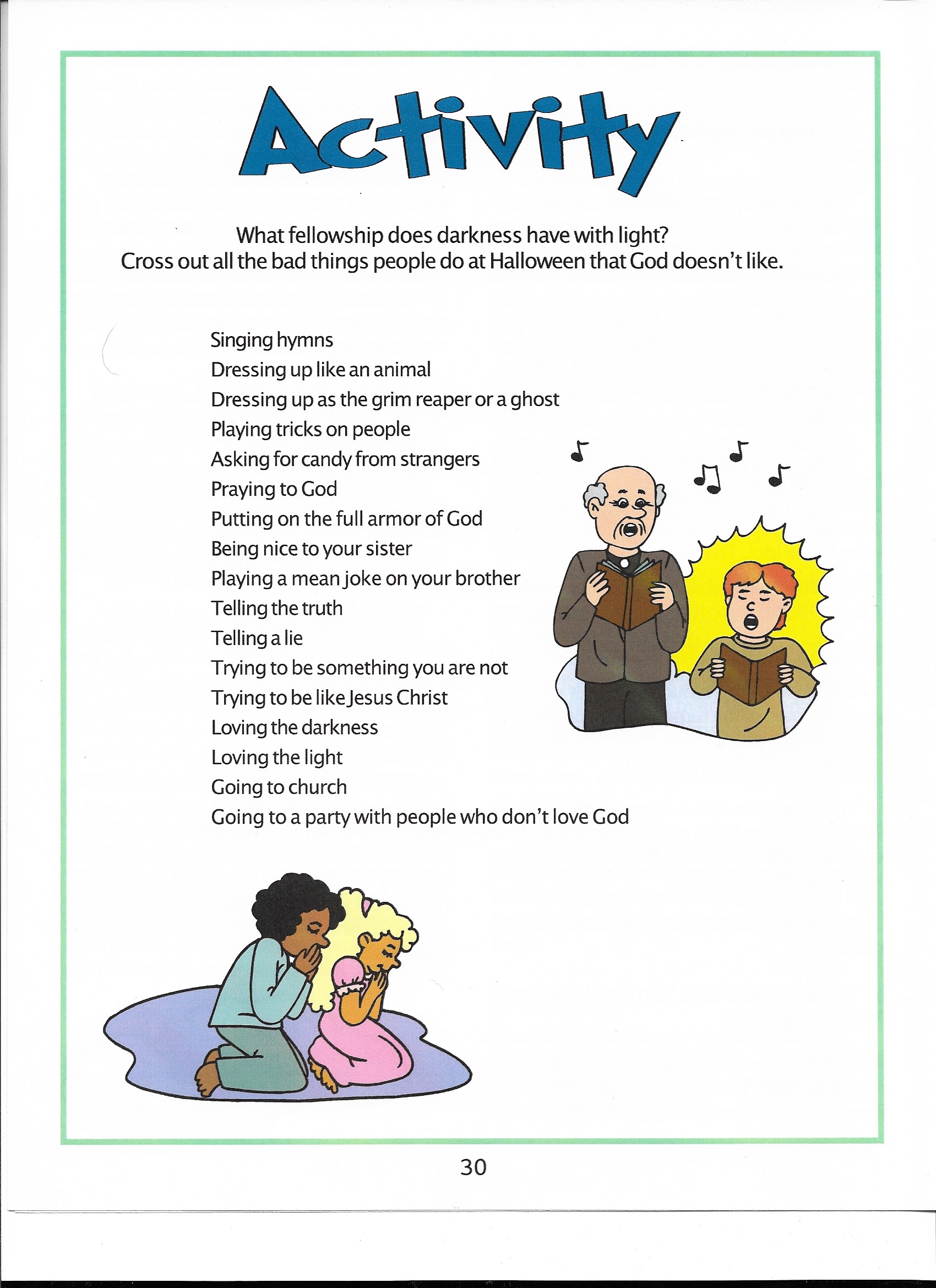 Activity Page