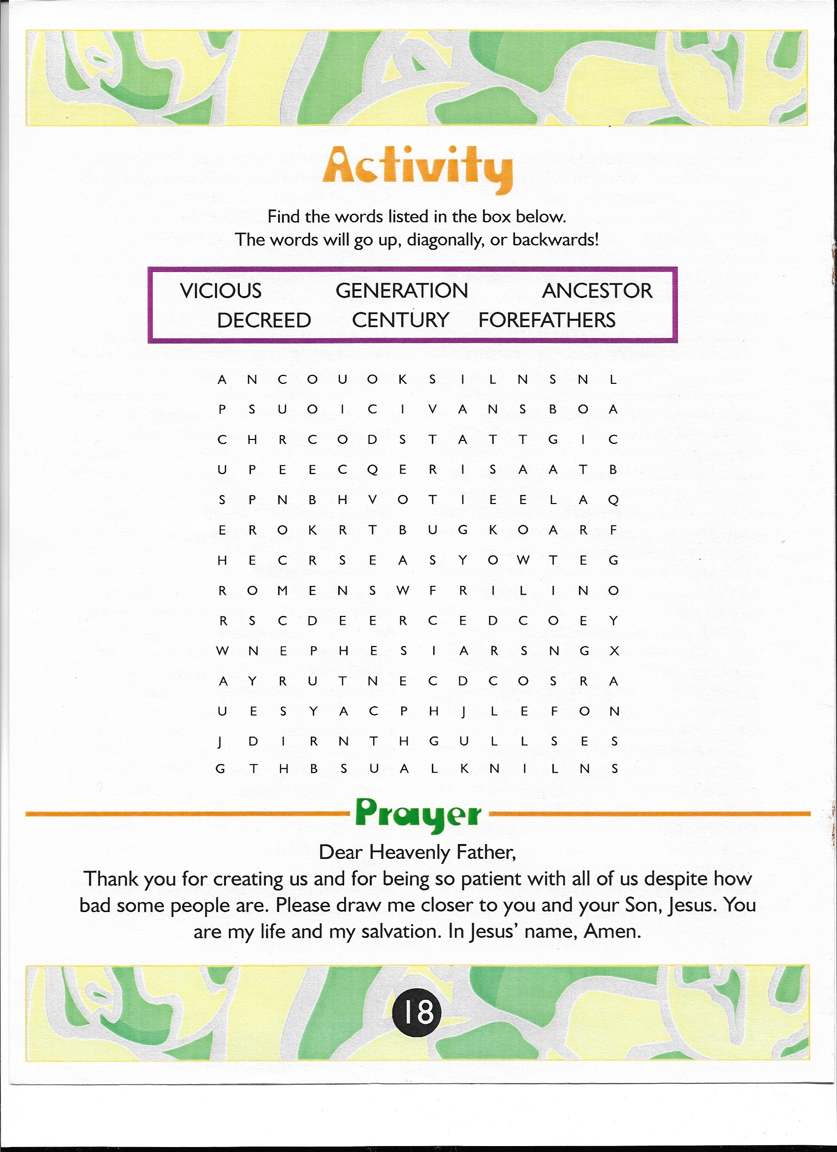 Activity Page
