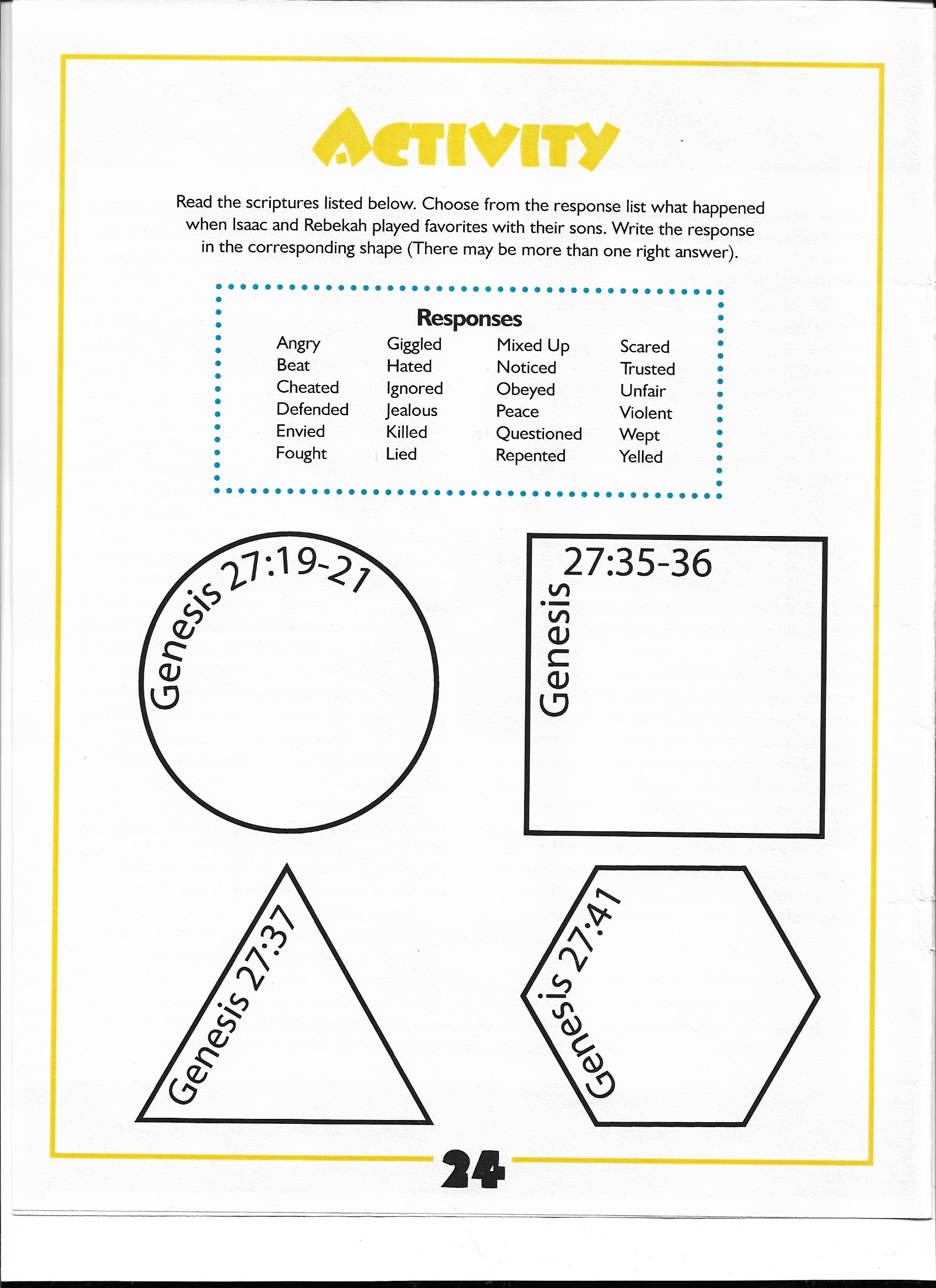 Activity Page
