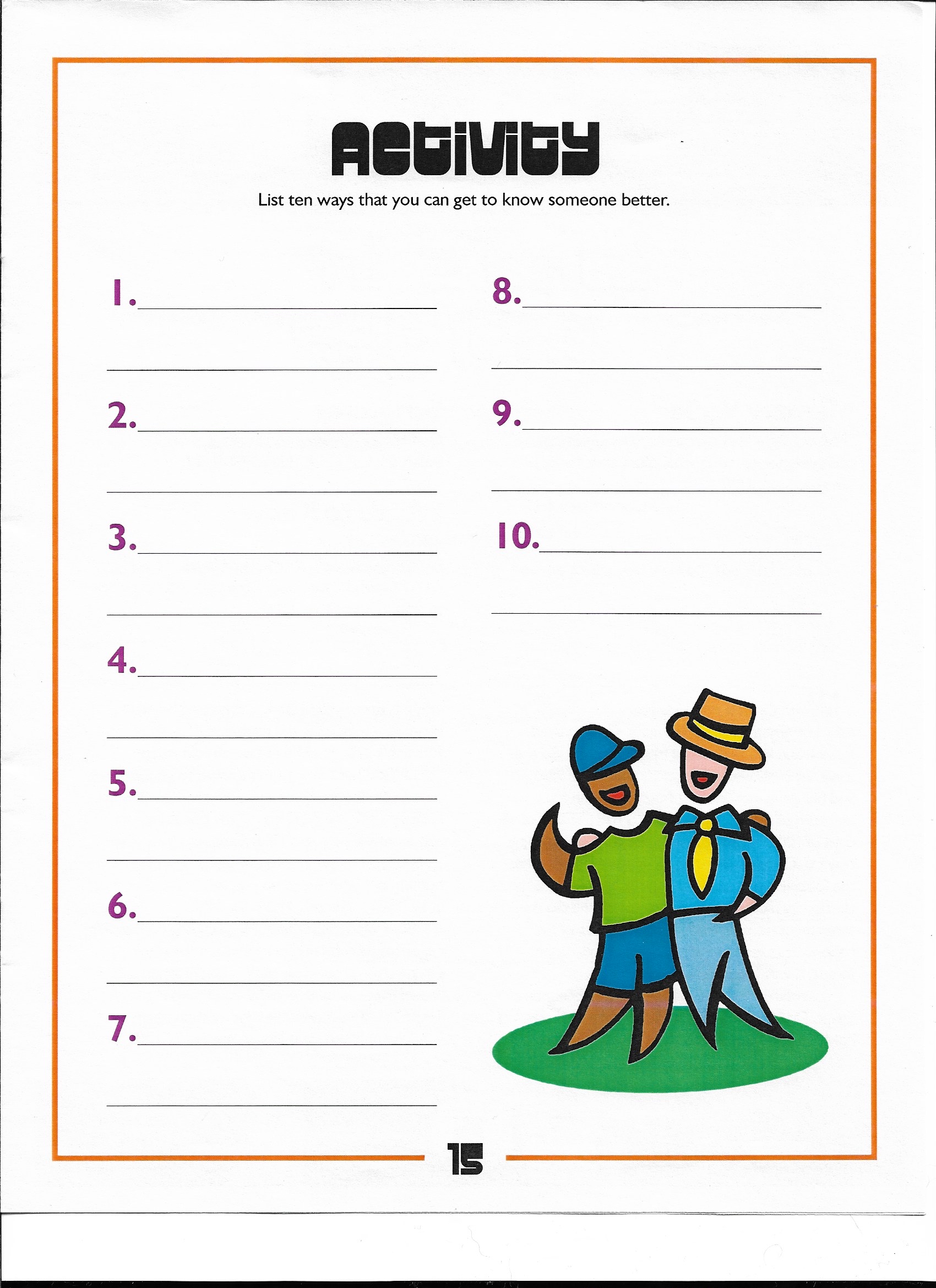 Activity Page