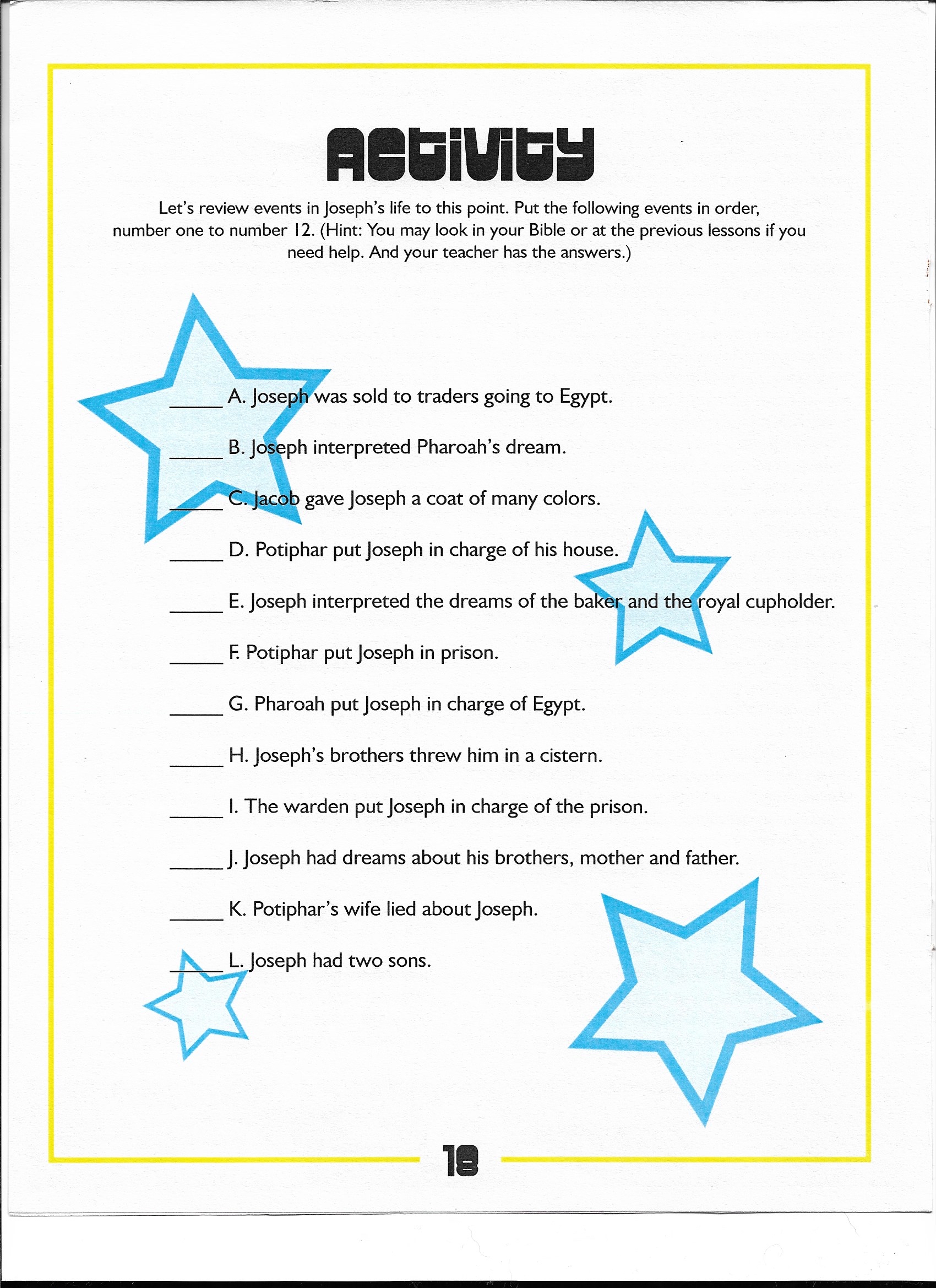 Activity Page