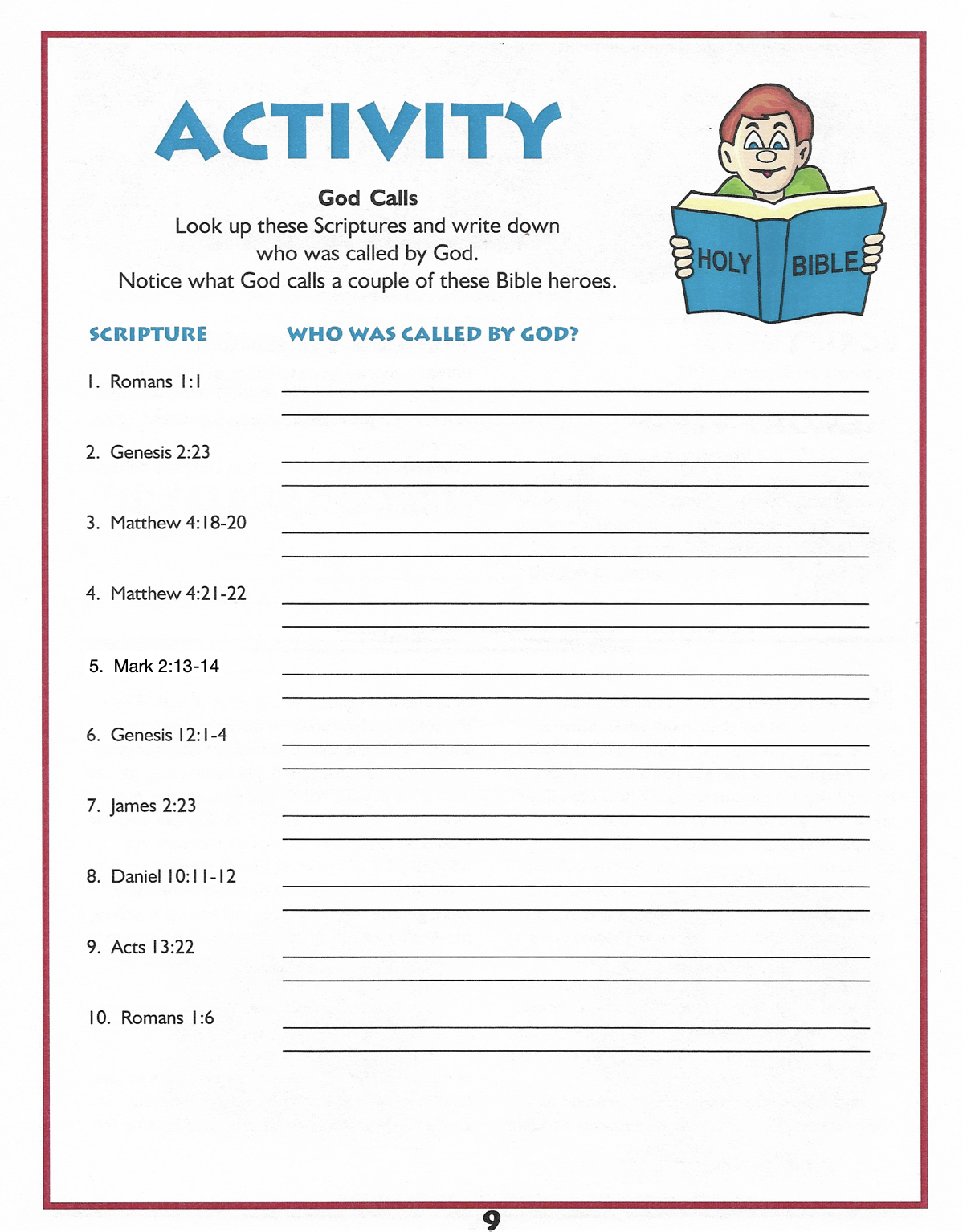 Activity Page