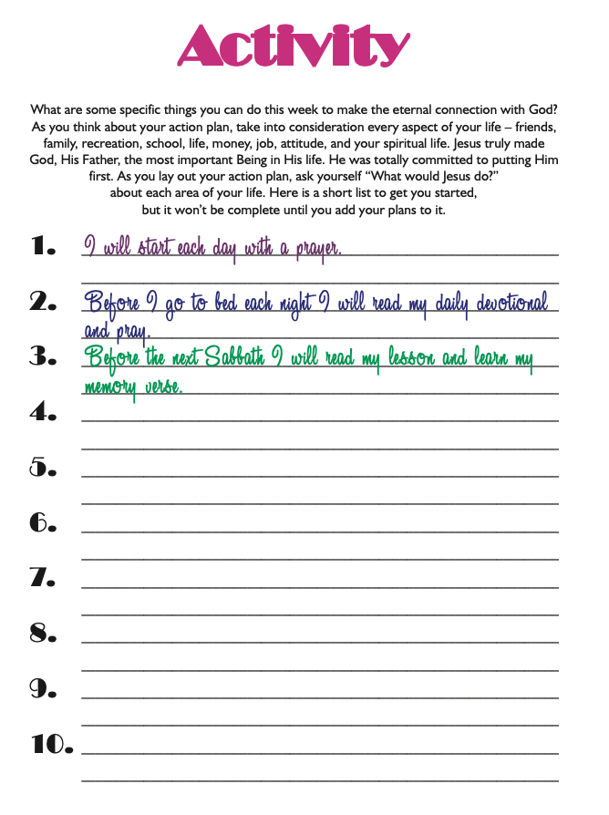 Activity Page
