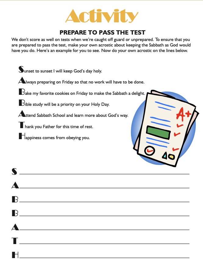 Activity Page