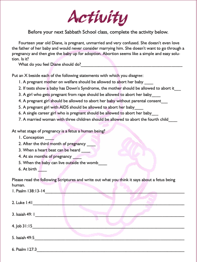 Activity Page