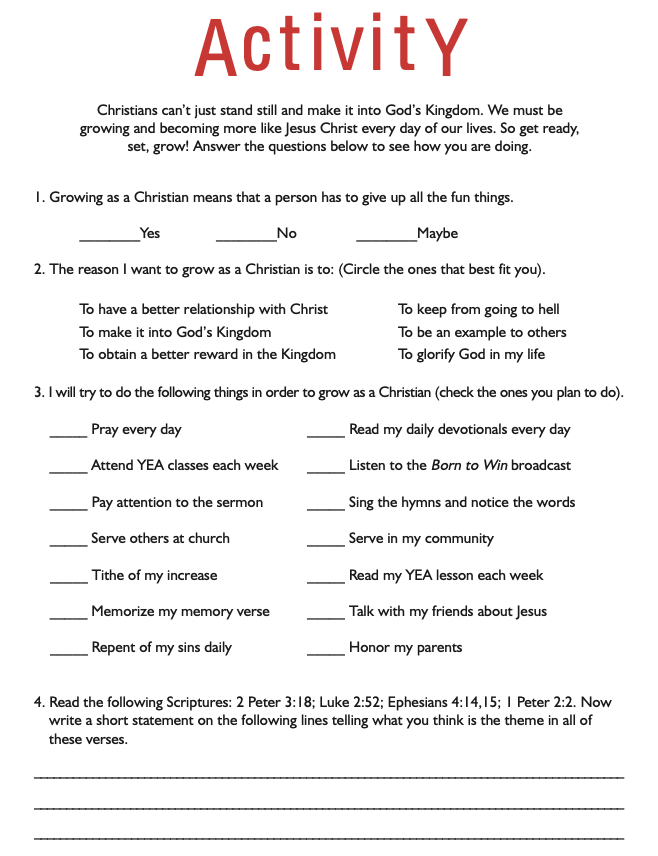 Activity Page