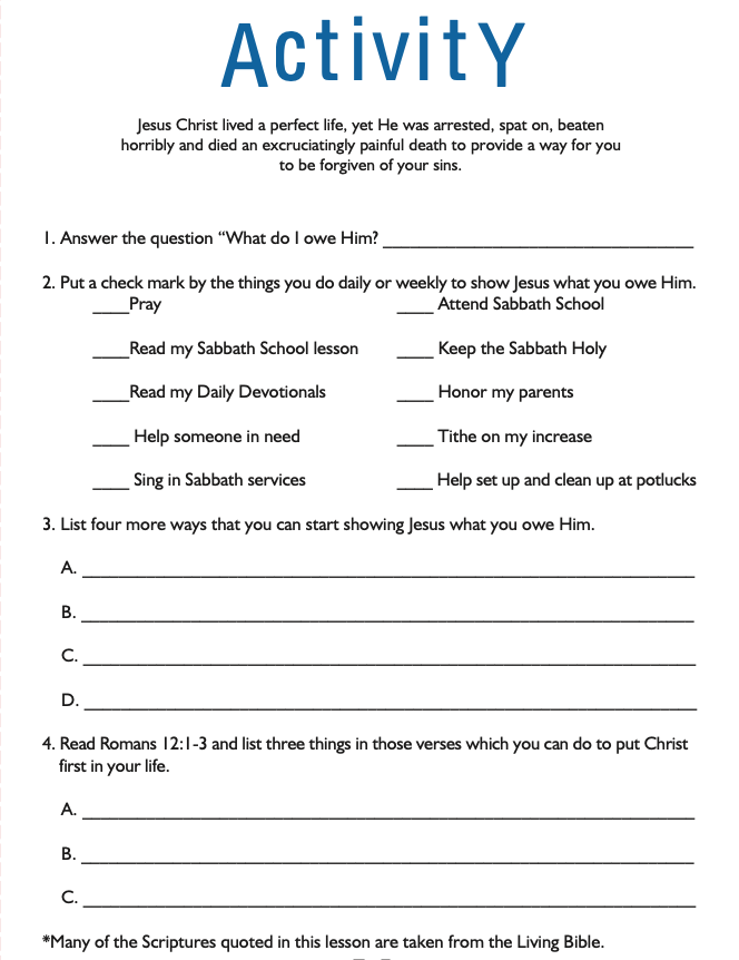 Activity Page
