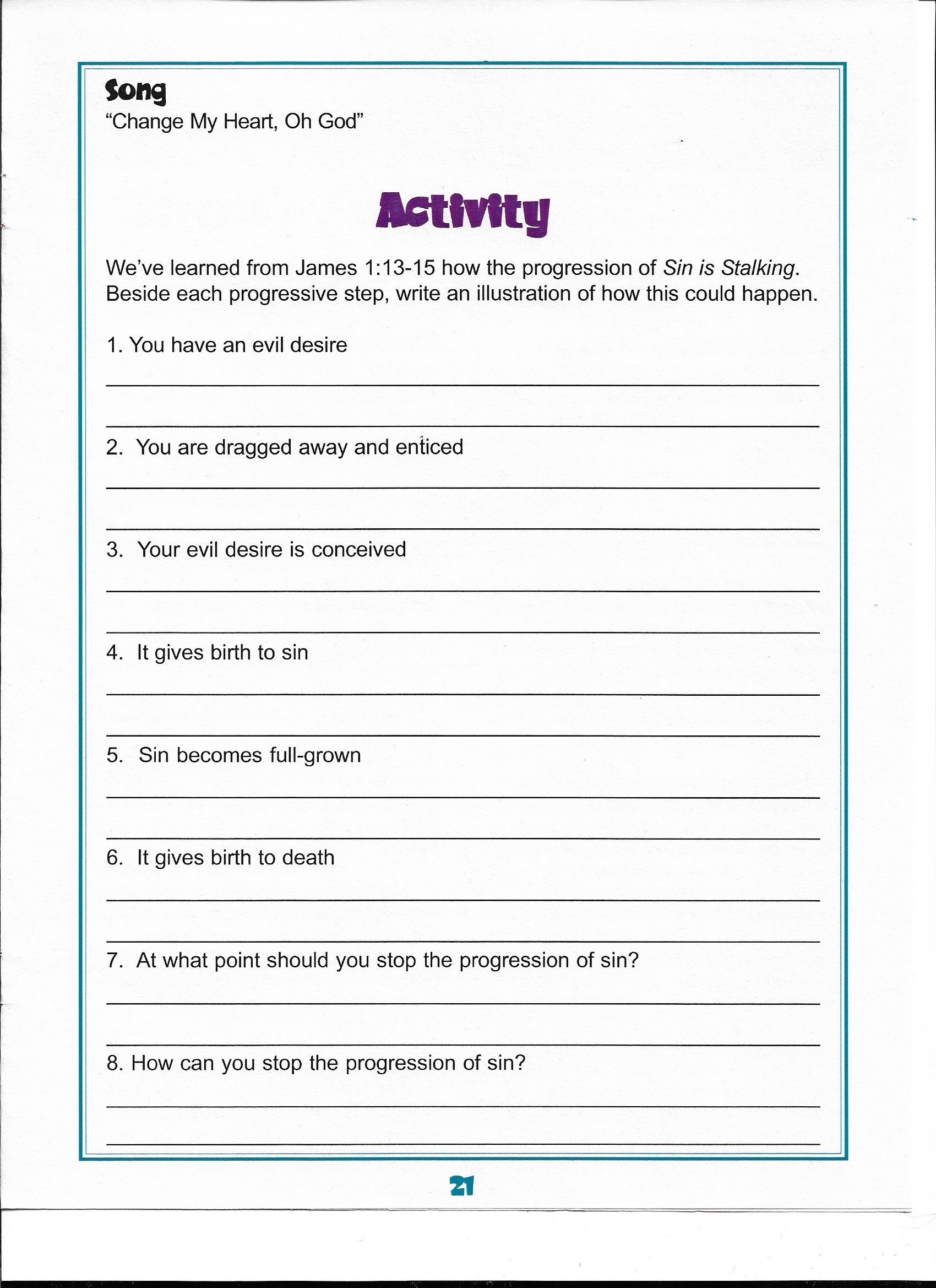 Activity Page