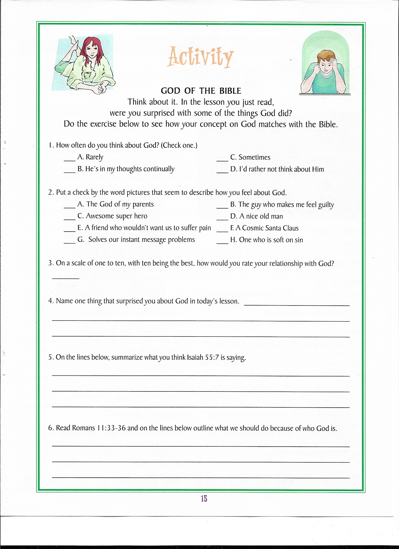 Activity Page