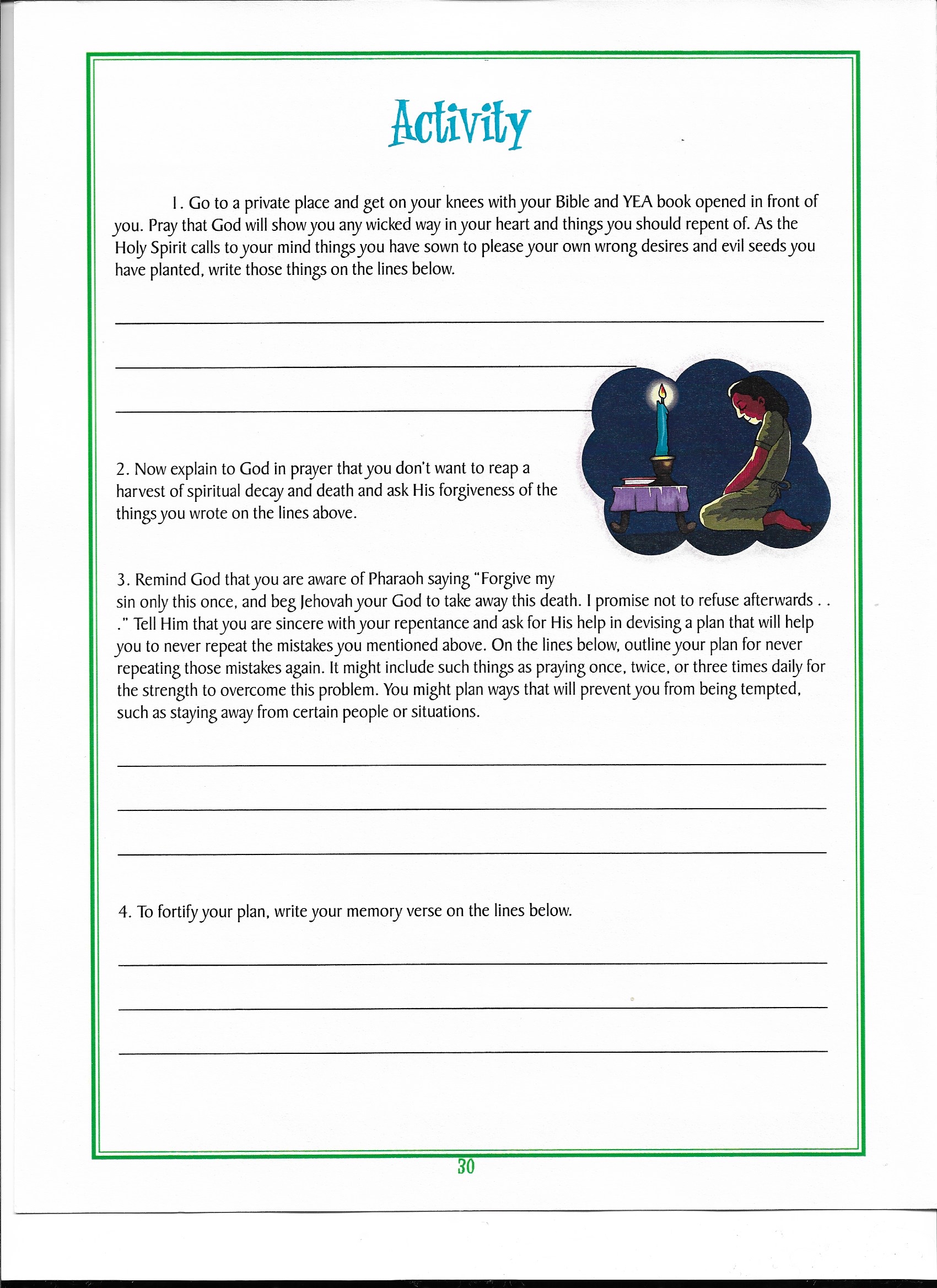 Activity Page