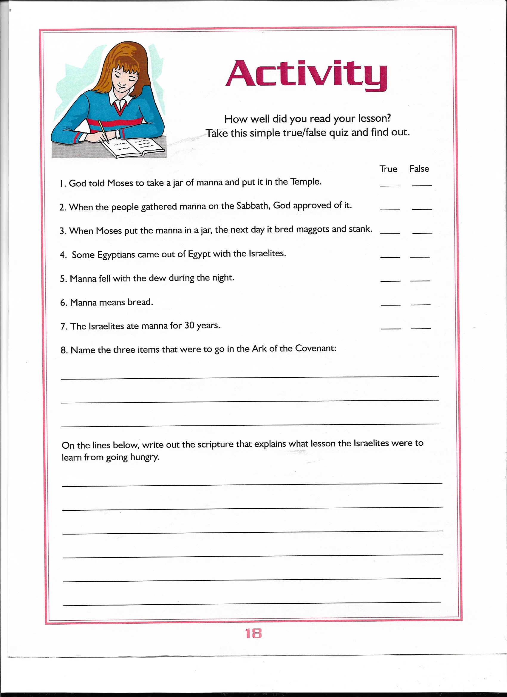 Activity Page