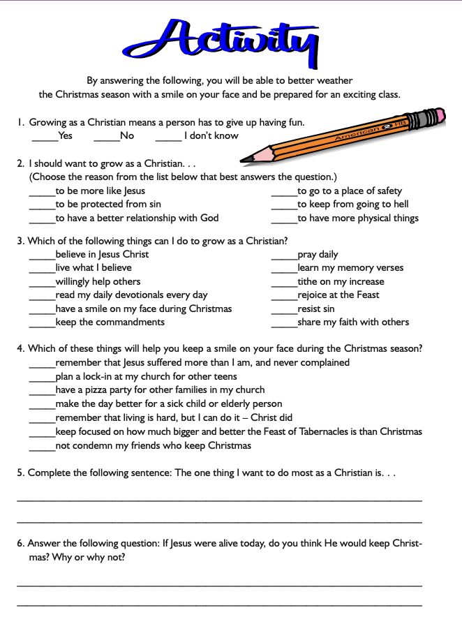 Activity Page