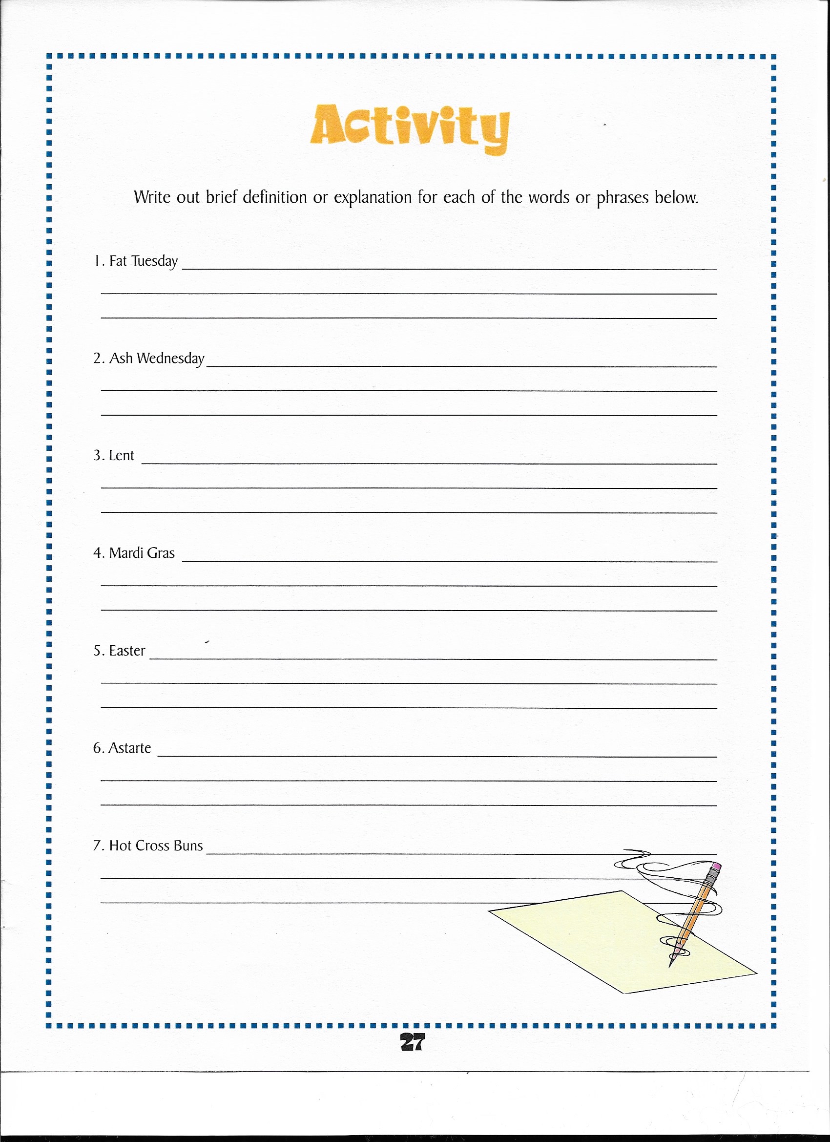 Activity Page