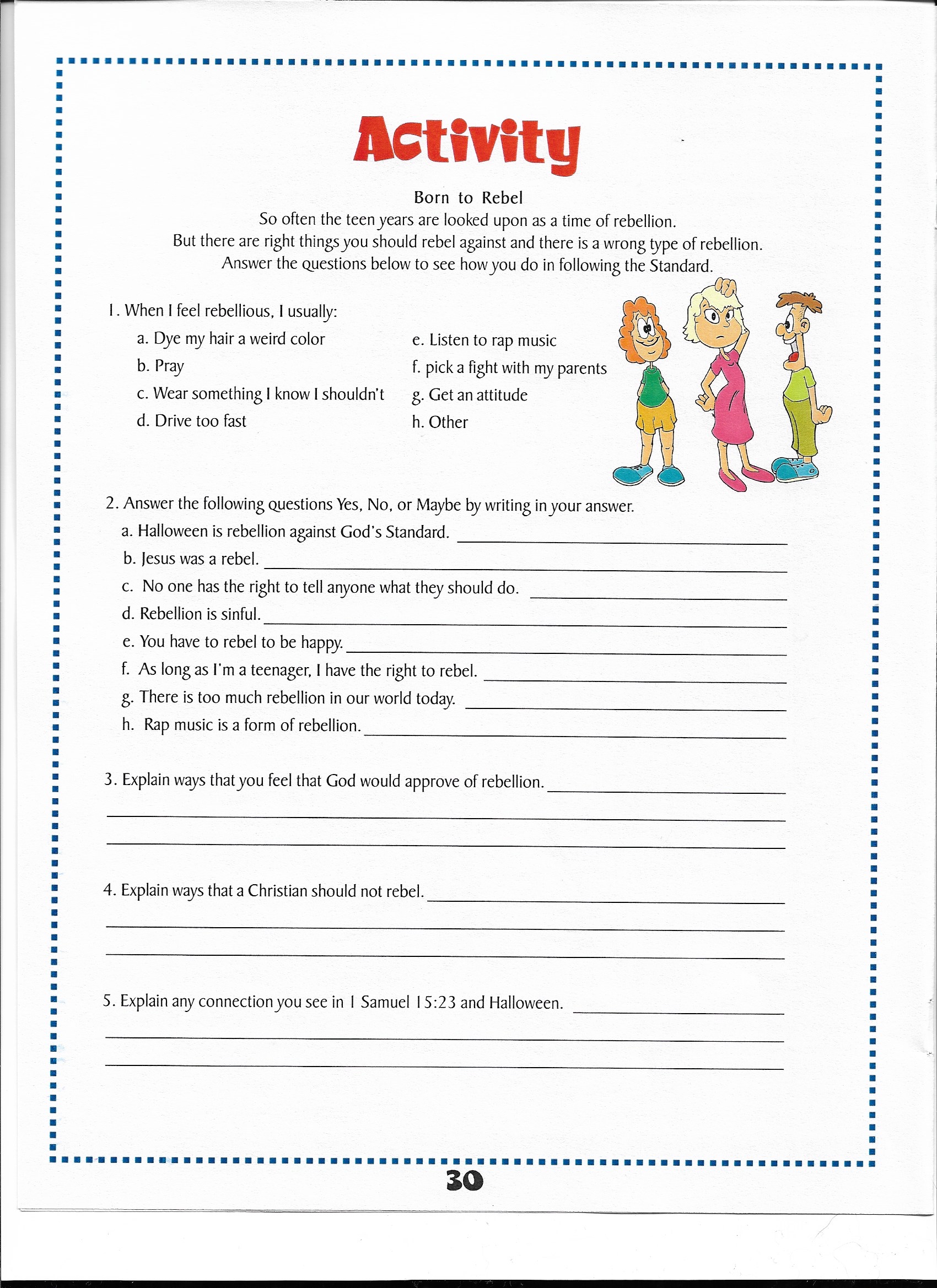 Activity Page