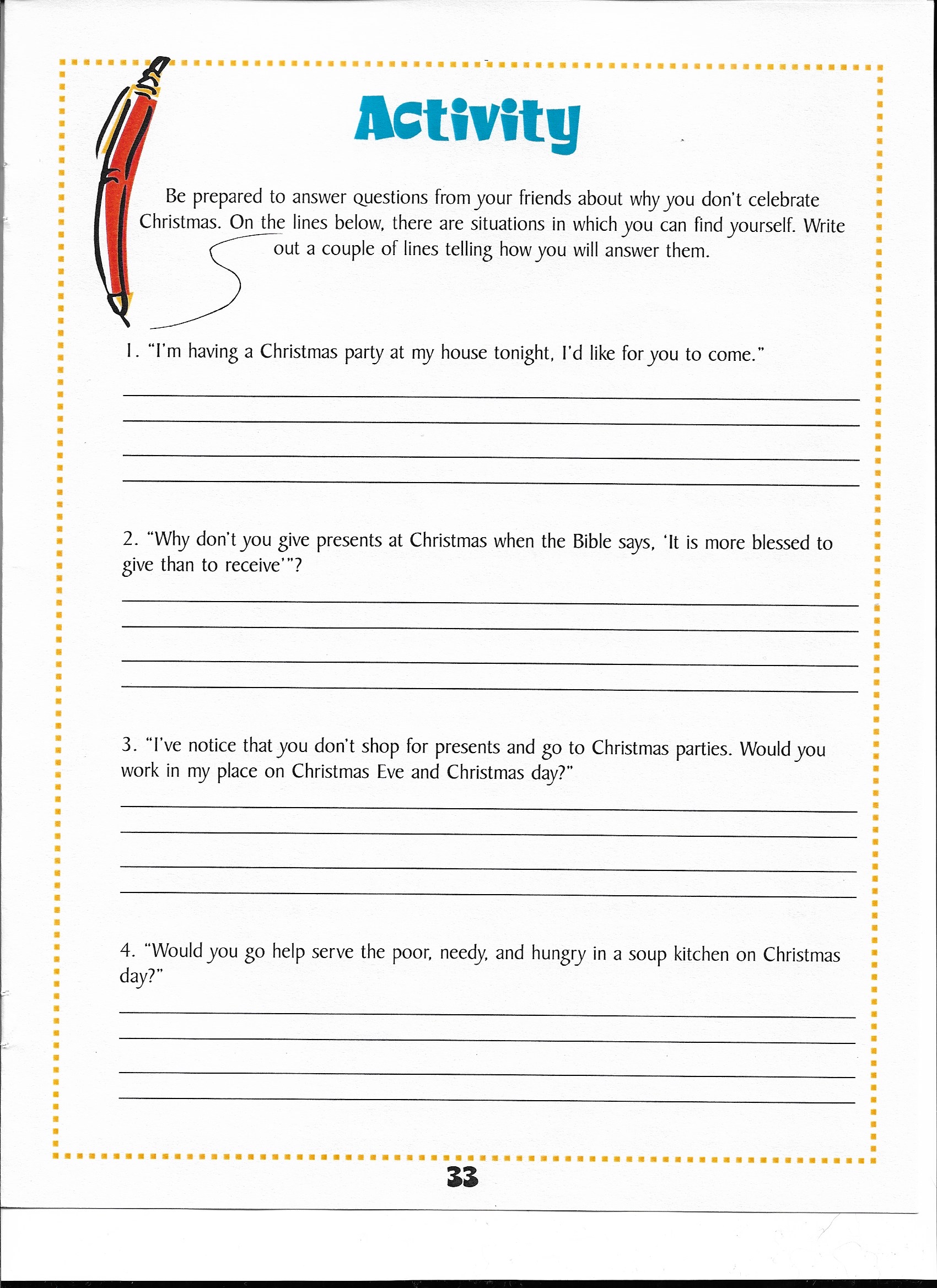 Activity Page