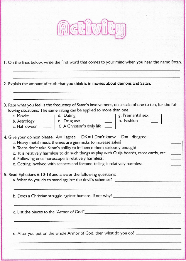 Activity Page