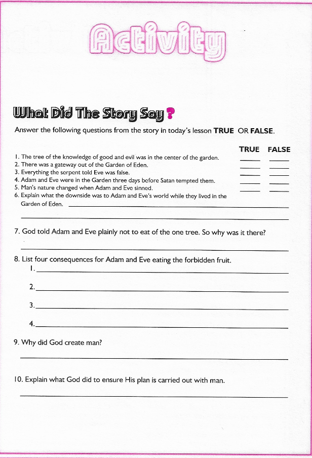 Activity Page