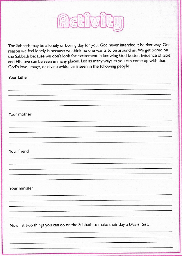 Activity Page