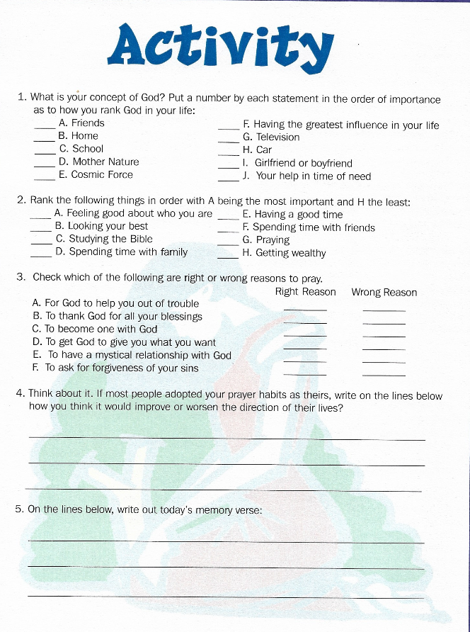 Activity Page