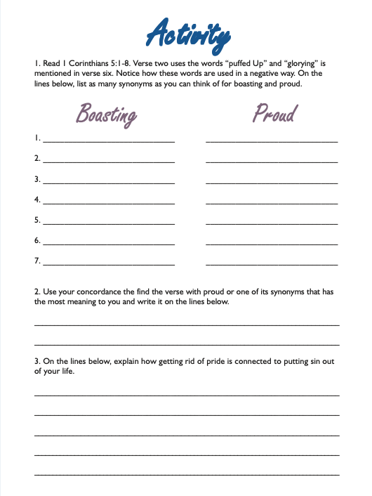 Activity Page