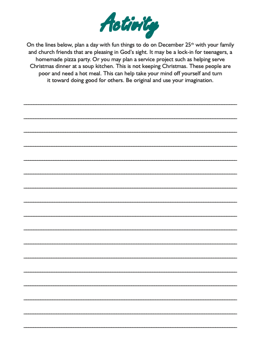 Activity Page