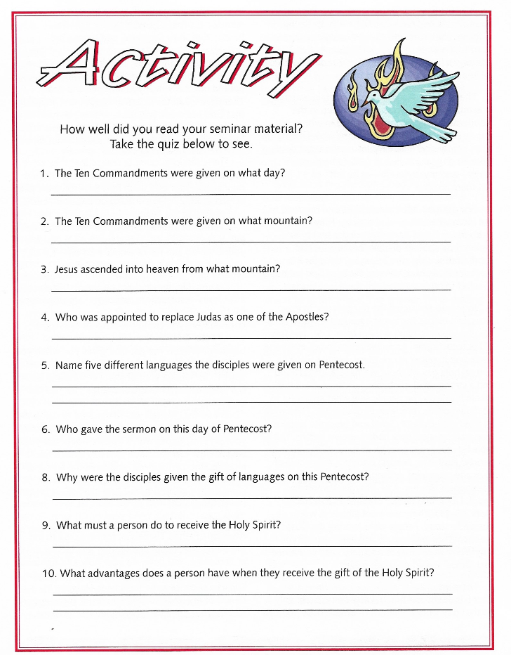 Activity Page